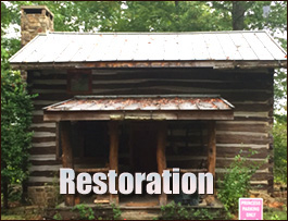 Historic Log Cabin Restoration  Winton, North Carolina